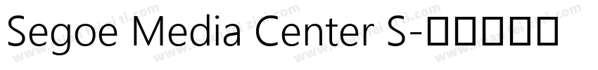 Segoe Media Center S字体转换